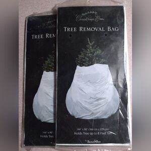 Santa's Best Lot Of (2)  Xmas Tree Removal Bags